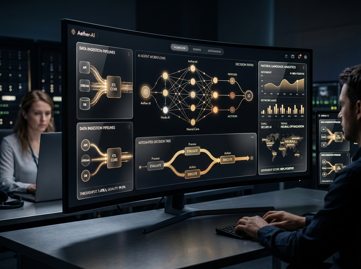 AETHER AI CORE — Centro de automatización e inteligencia artificial